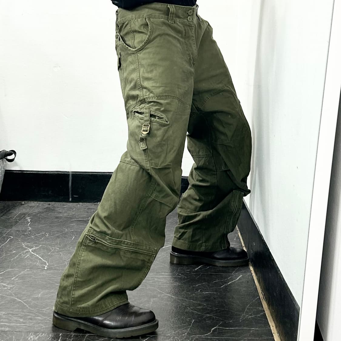 Hco1992 테크니컬 와이드 카고 팬츠 상품이미지3