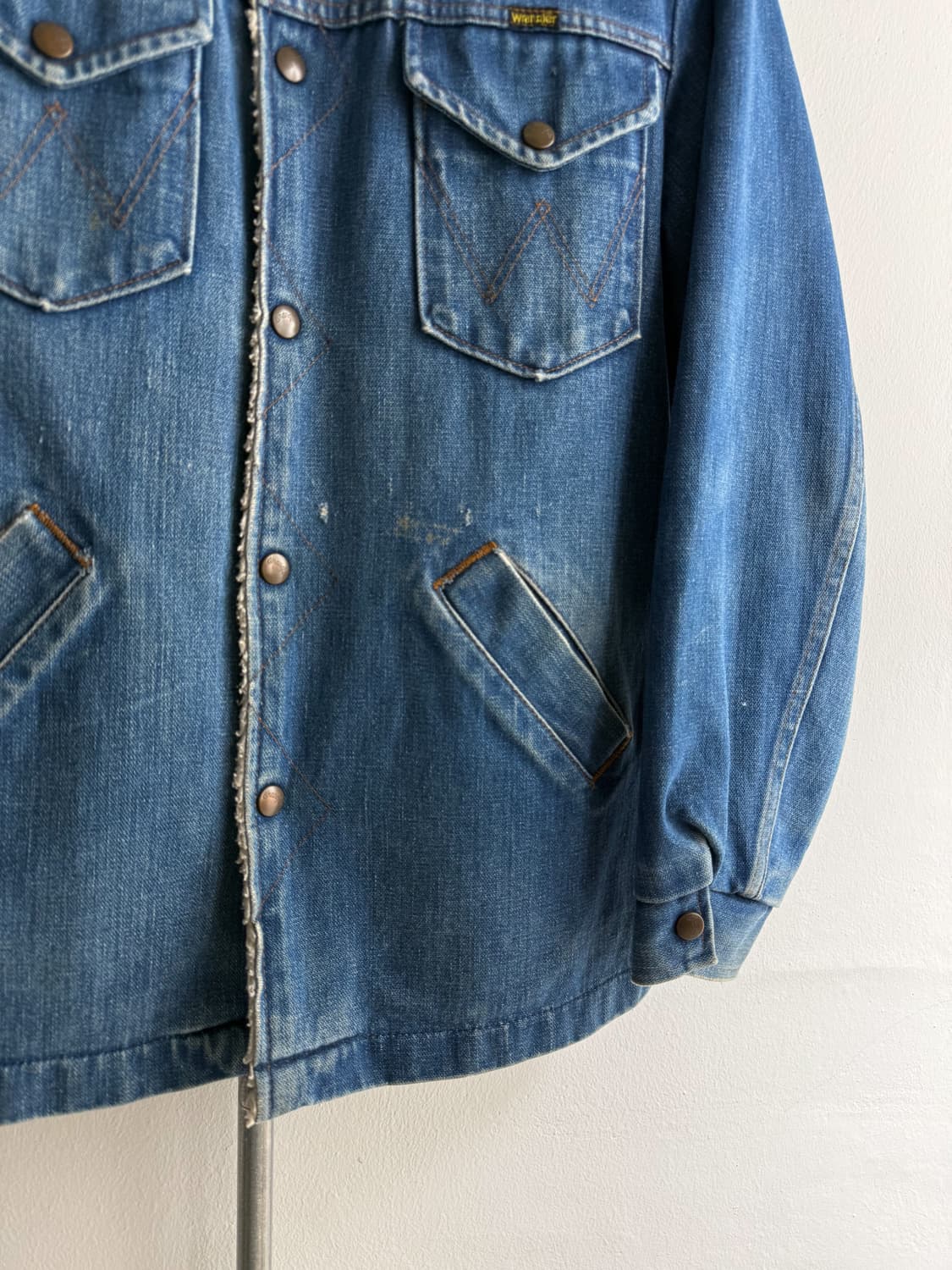 70s Wrangler Sherpa Lined Denim Jacket 상품이미지4