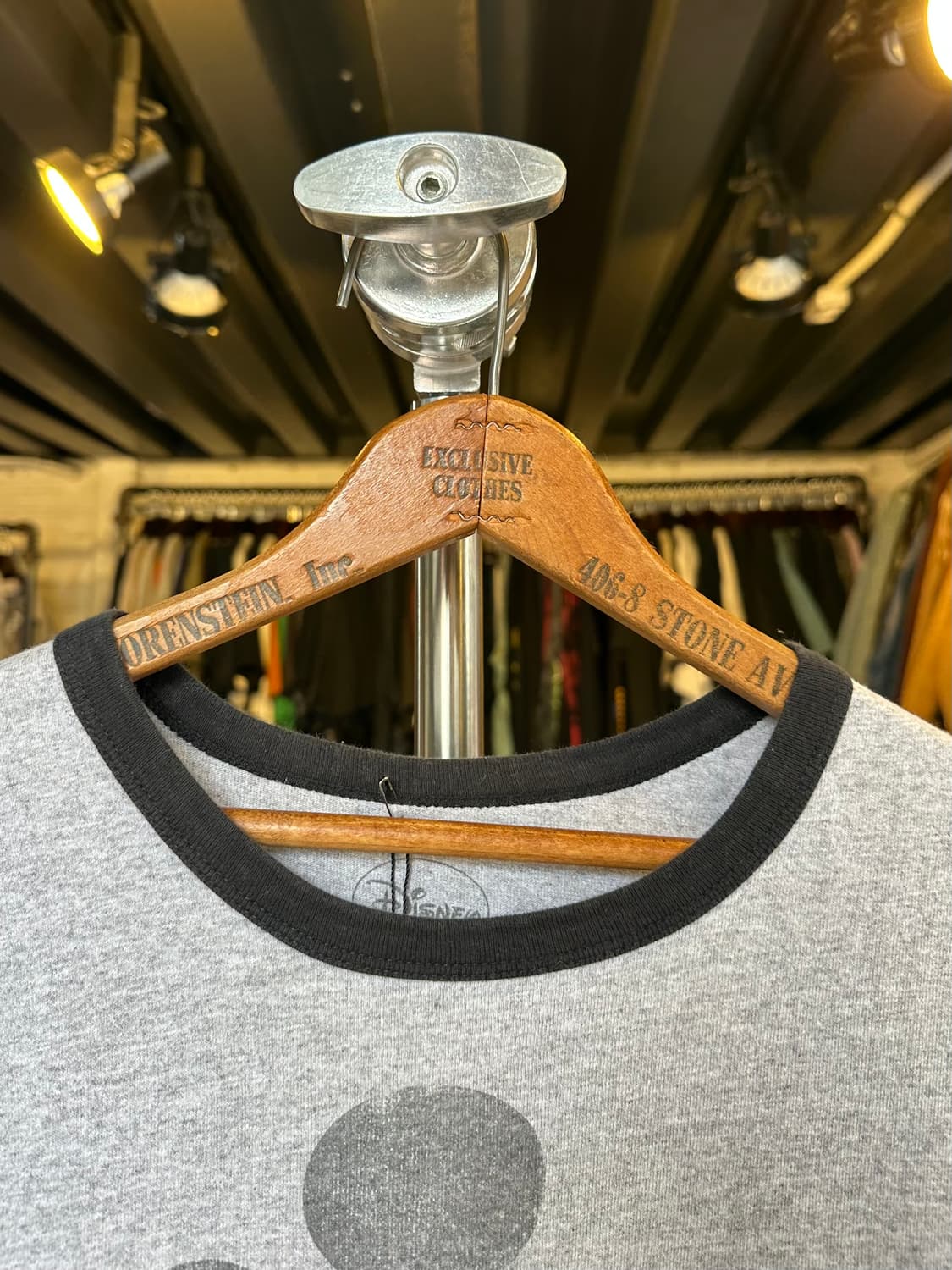 디즈니 미키마우스 프린팅 링거 티셔츠 상품이미지2