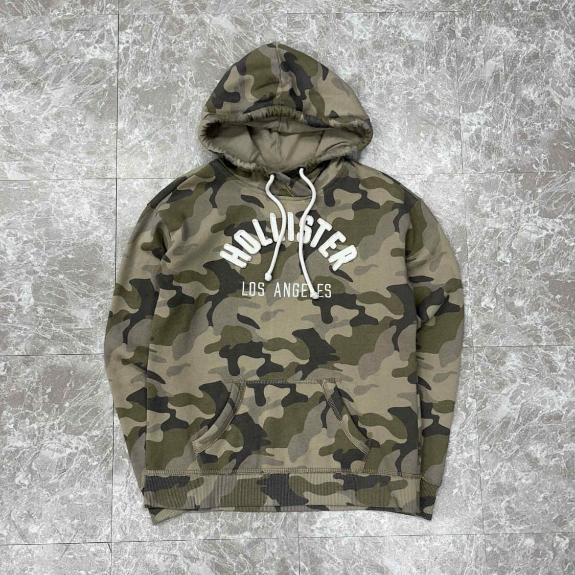 홀리스터 y2k 카모플라쥬 올드스쿨 스웨트셔츠 후드티(XS) 상품이미지2