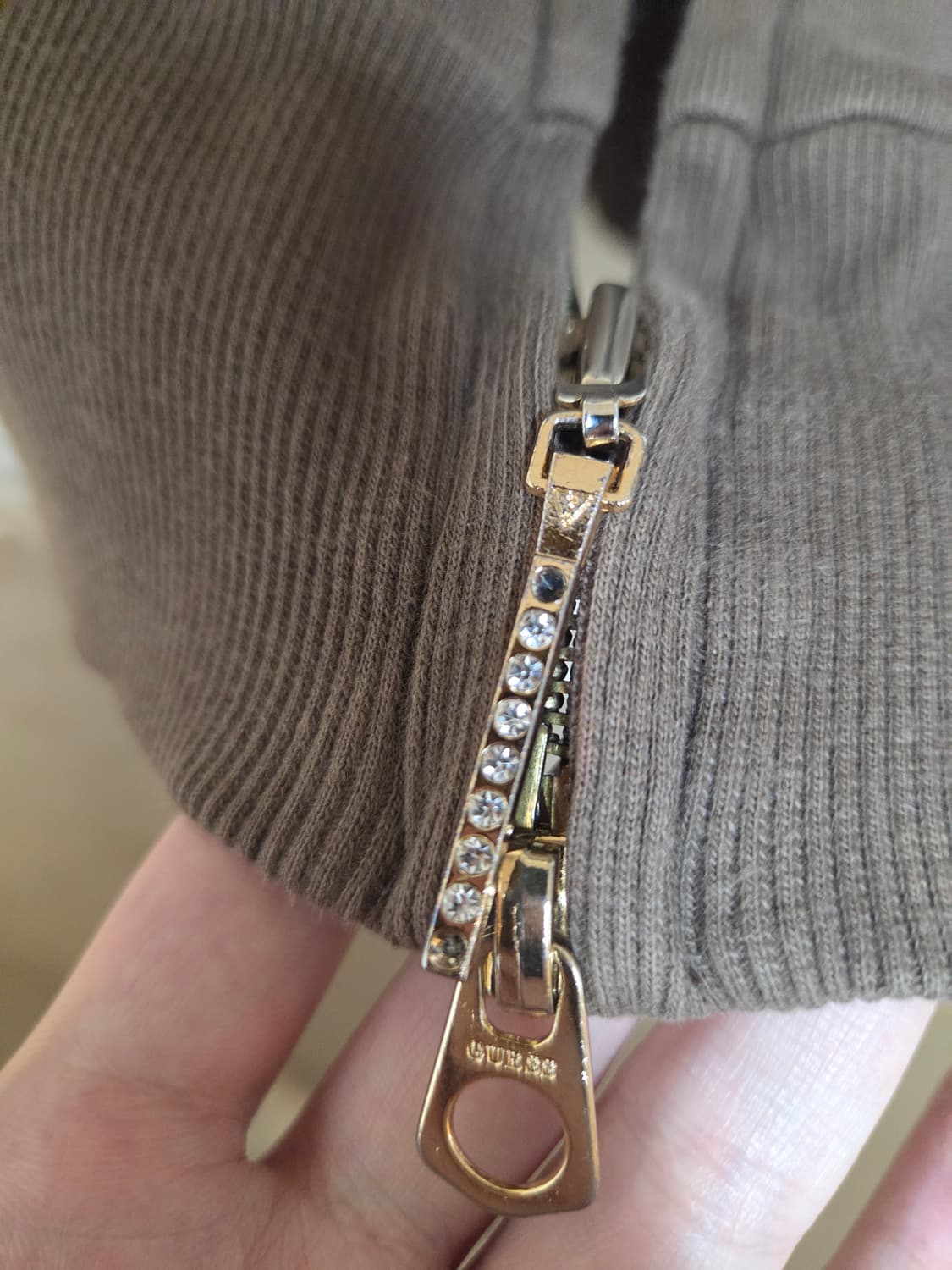 게스 레오파드 갸루st후드집업 상품이미지4