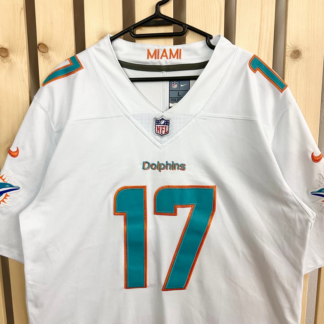 (L) 나이키 NFL 마이애미 돌핀스 제이렌 와들 17 반팔 저지 유니폼 상품이미지4