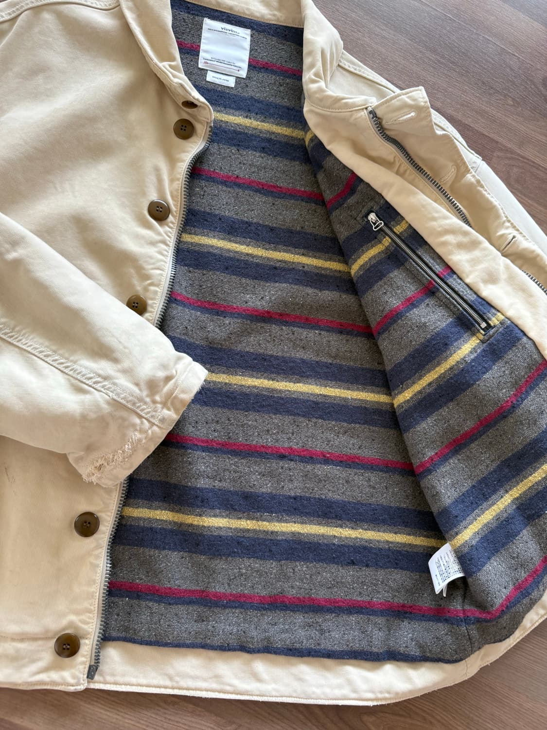 VISVIM PURSER DECK JKT G.CORD IVORY 상품이미지5