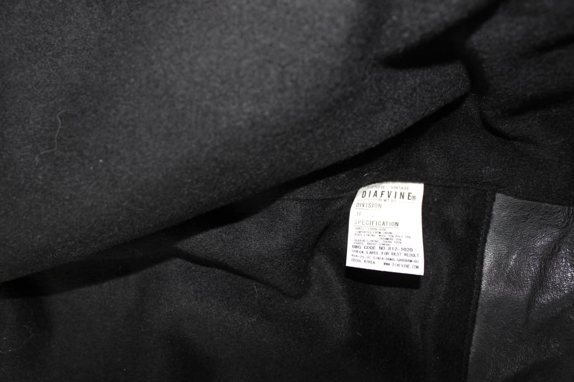 DIAFVINE 디아프바인 무장전선 스티어하이드 바이커 레더자켓 상품이미지3