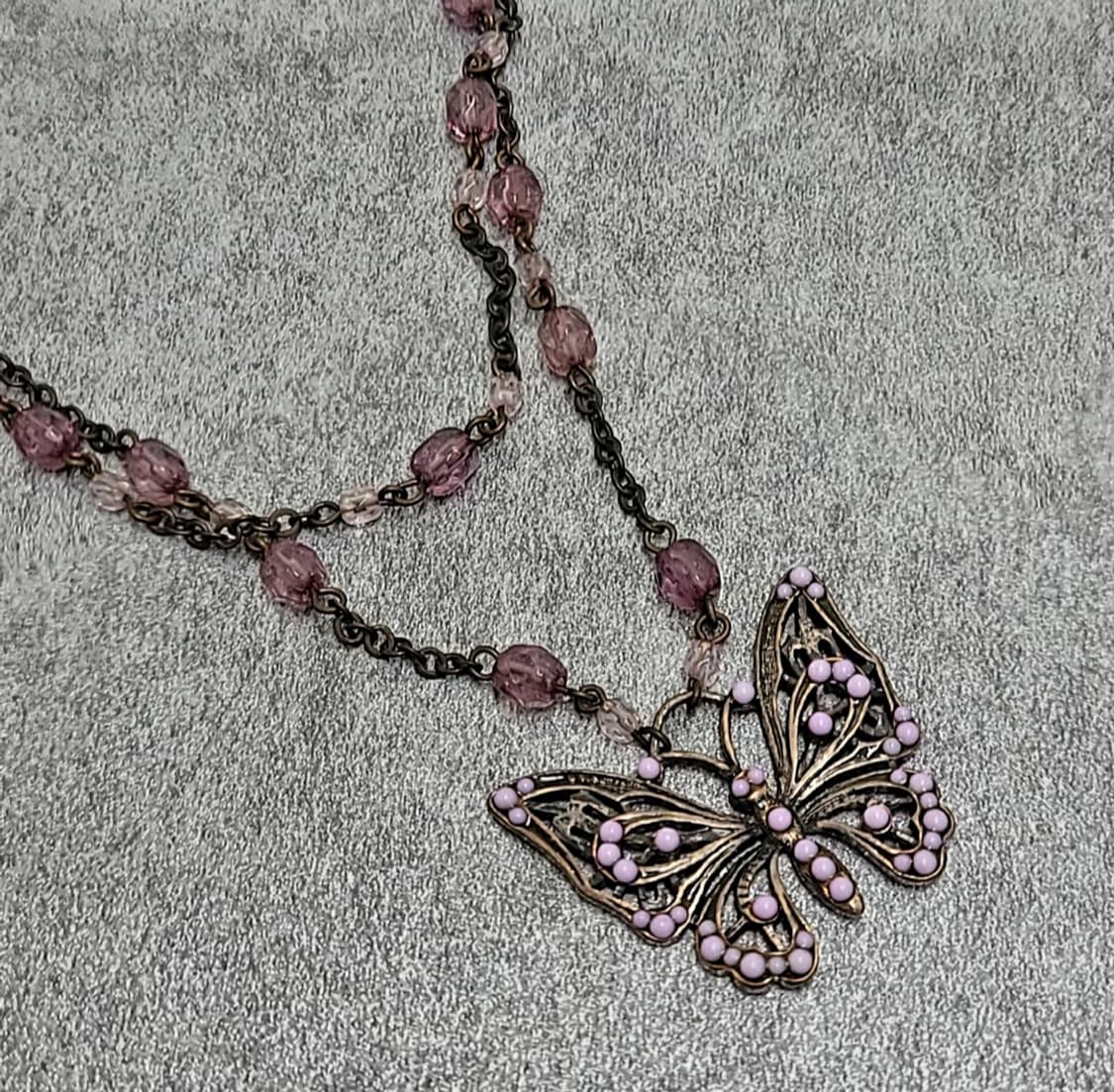 vintage butterfly necklace 상품이미지7