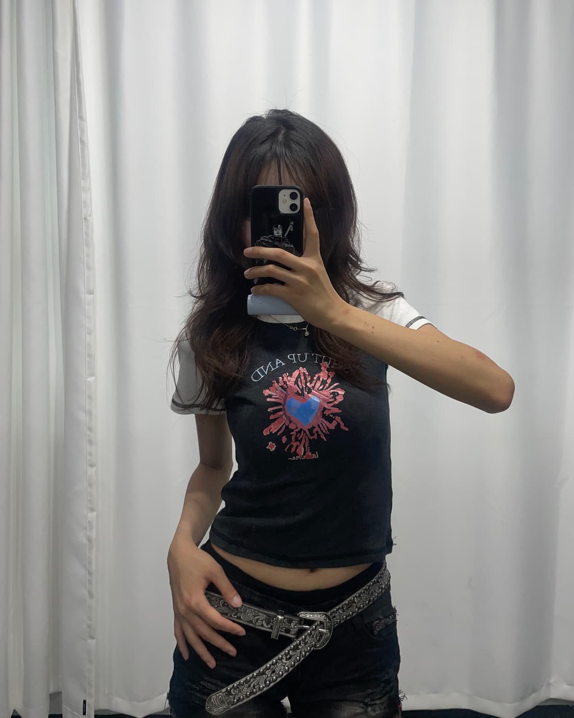 🎸블랙&화이트 나그랑 프린팅 티셔츠🎸 상품이미지2