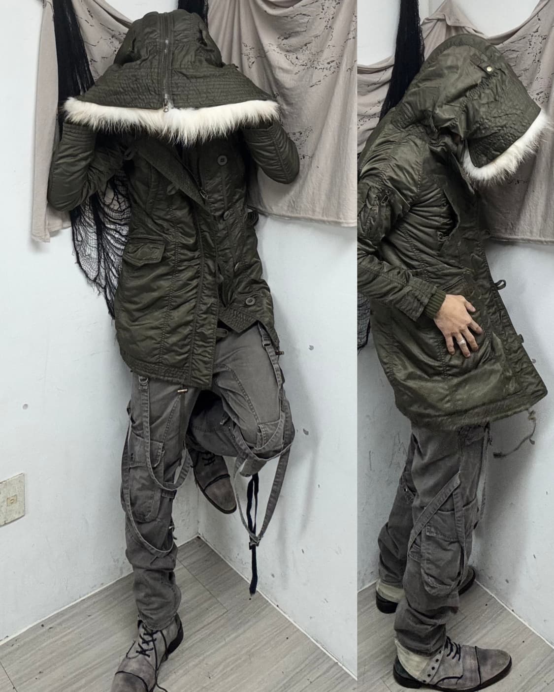 [2000s G.O.A] Archive White Raccoon Fur 상품이미지1