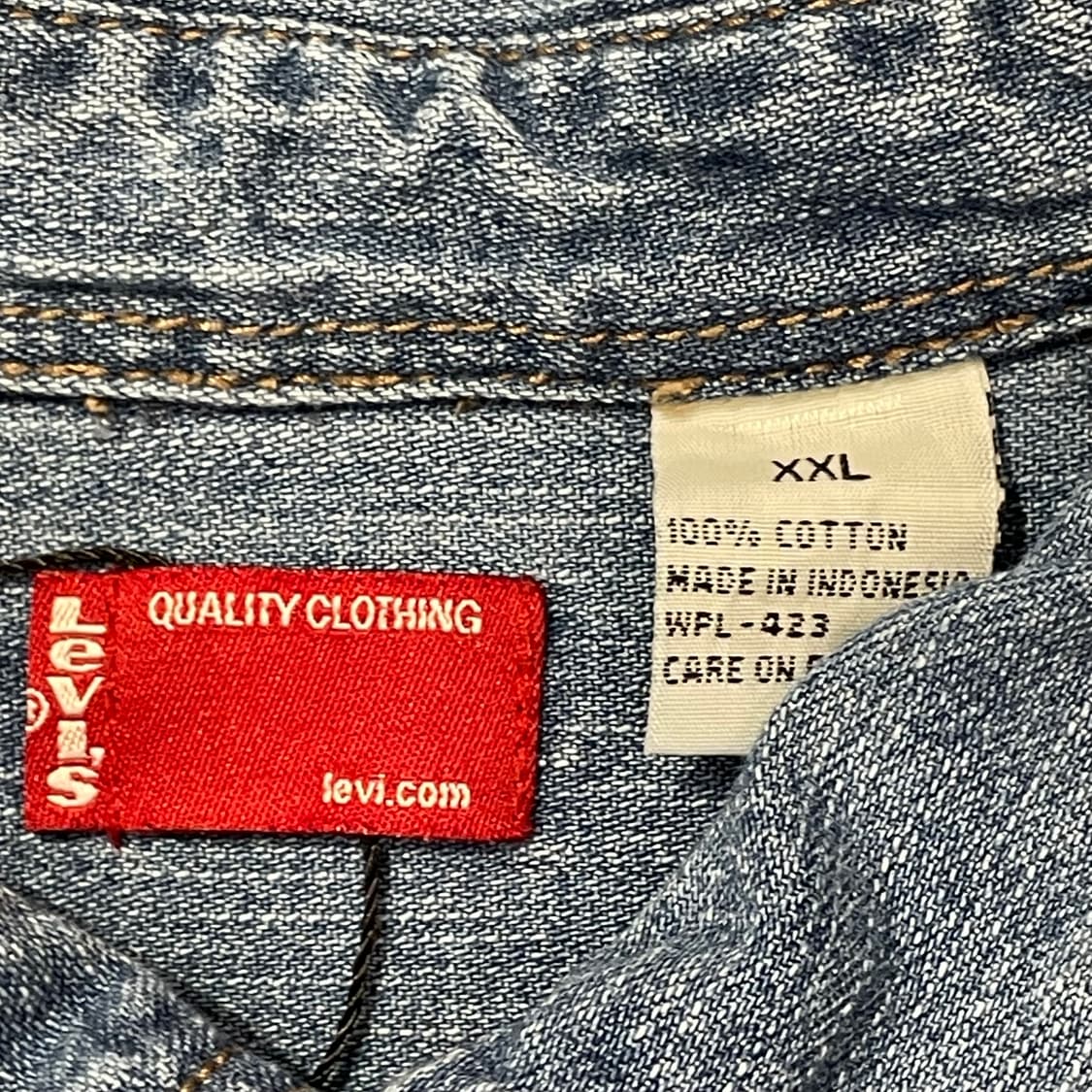 (XXL) Levi's 리바이스 코튼 데님 셔츠  상품이미지4