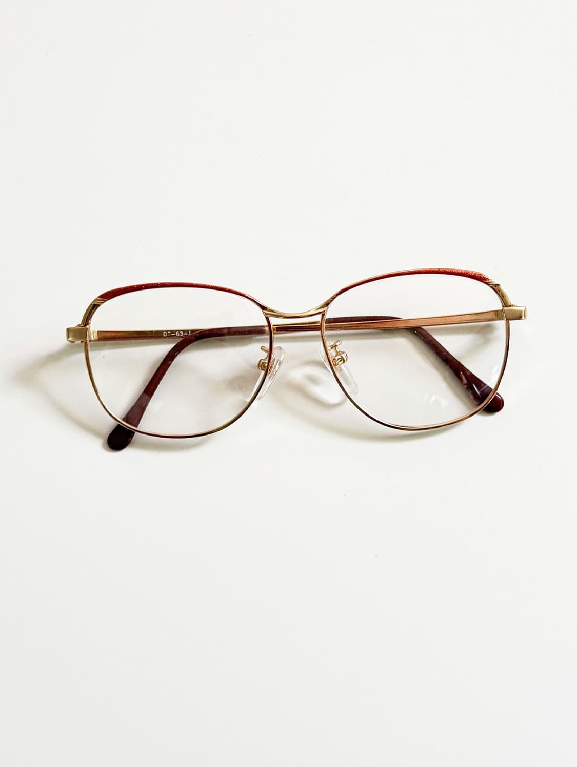 90s 유럽제 골드 스퀘어 보잉 메탈 프레임 빈티지 안경 상품이미지1