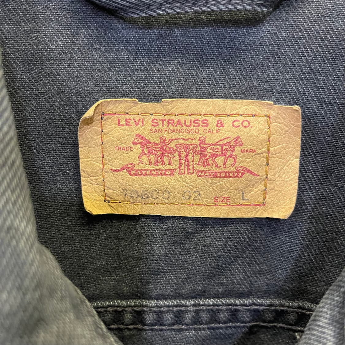 90's 리바이스 블랙 트러커자켓 상품이미지3