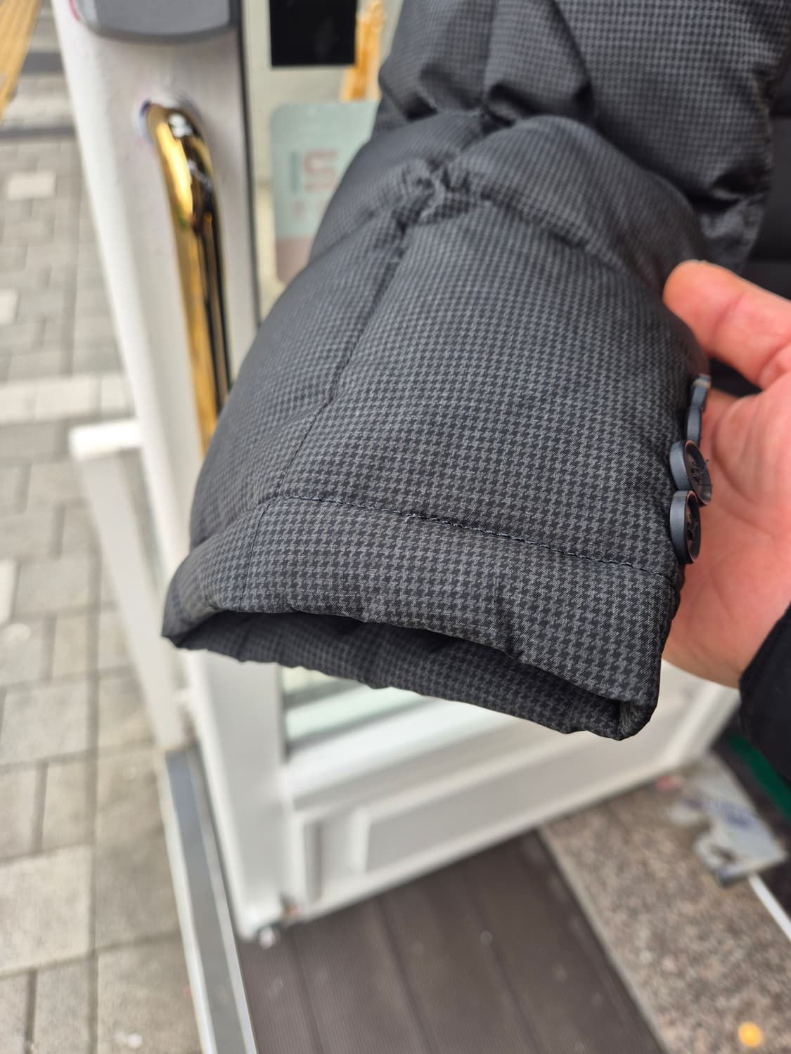 임페리얼 바둑이패턴 누빔패딩 사이즈 105 상품이미지5