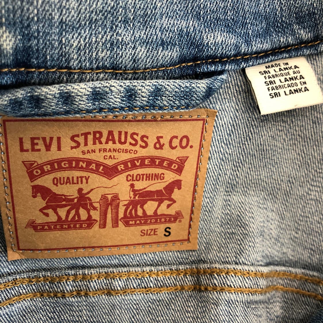 리바이스 오리지널 트러커자켓 S 상품이미지5