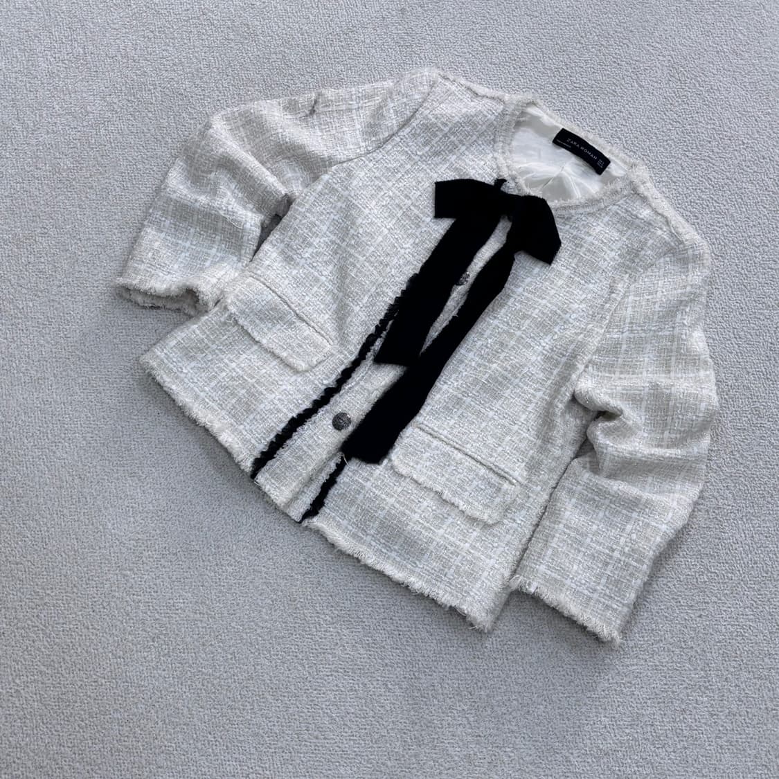 S 자라 여성 트위드 블레이저 자켓 0331E 상품이미지1