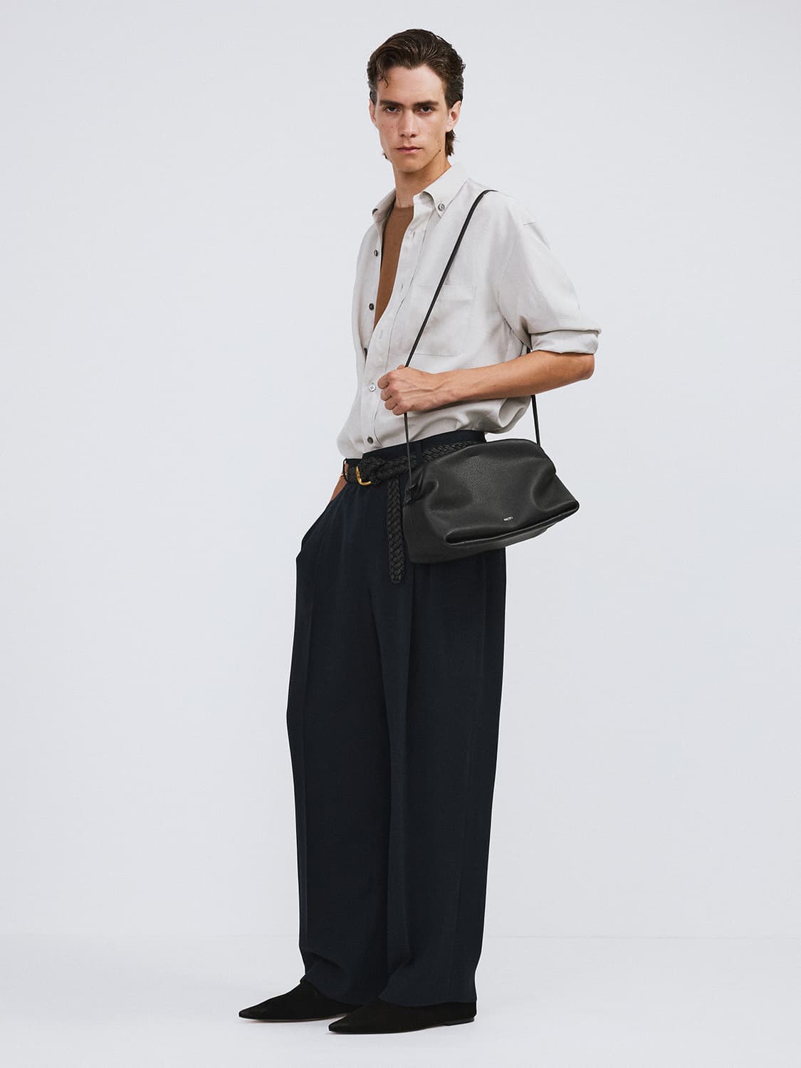 렉토 26SS 링클 플루이드 셔츠 라이트 타우페 그레이 상품이미지2