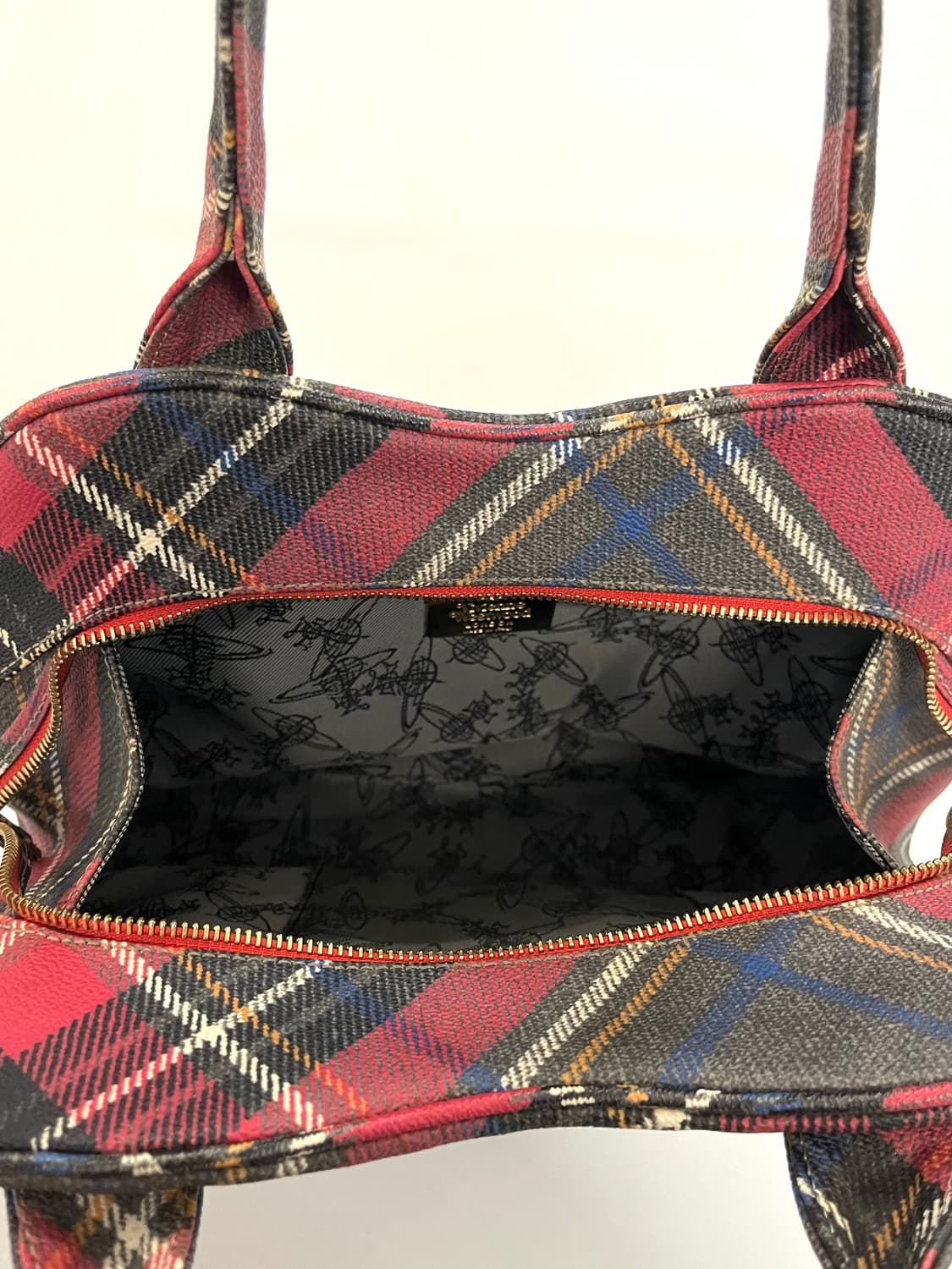 비비안웨스트우드 체크 하트 실루엣 백 상품이미지6