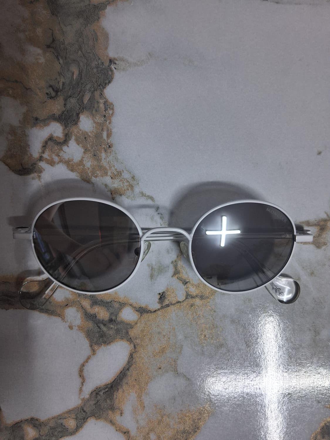 몽클레어(몽클레르) 라운드 화이트 미러 선글라스 상품이미지2