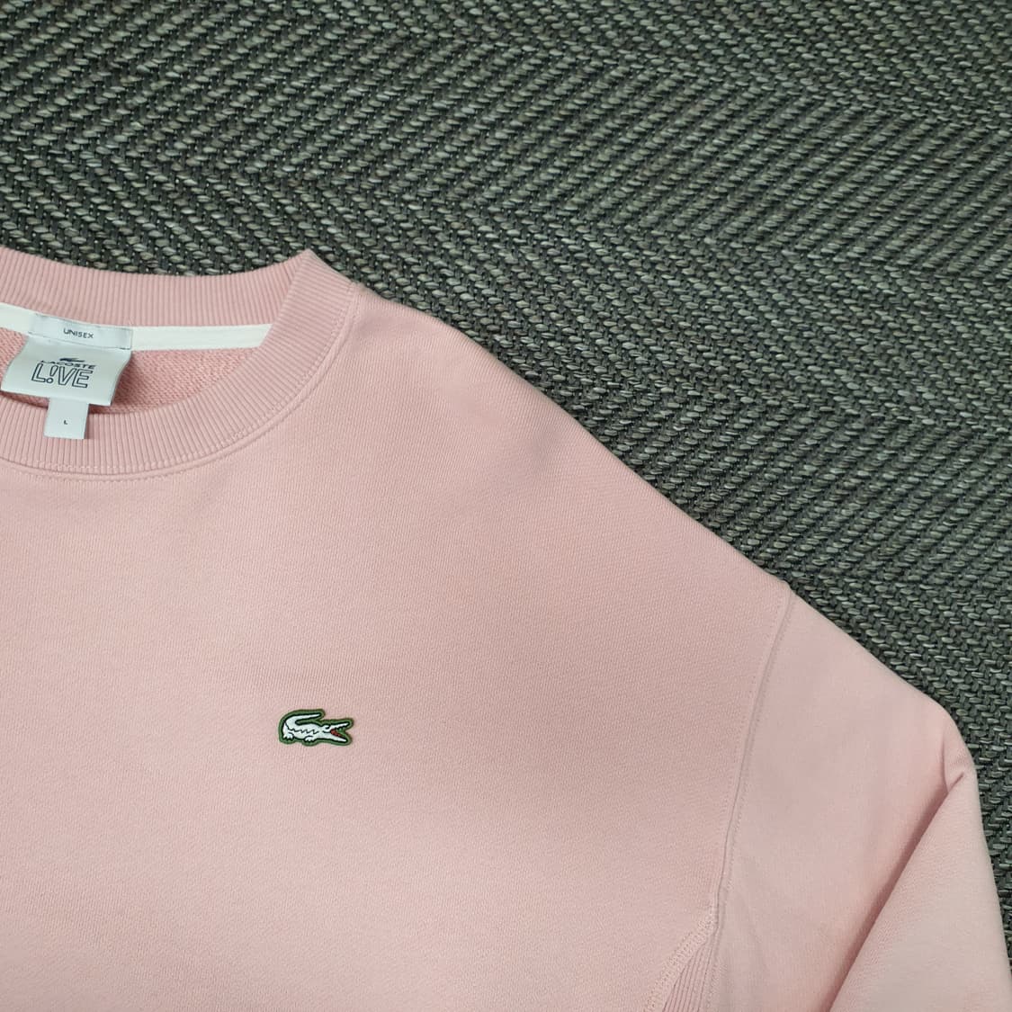 라코스테 오버핏 맨투맨 남자105~110 상품이미지3