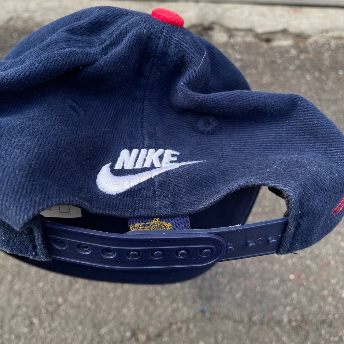90s 나이키 FC 아스날 거너스 축구팀 볼캡 올드스쿨 모자 os 상품이미지4