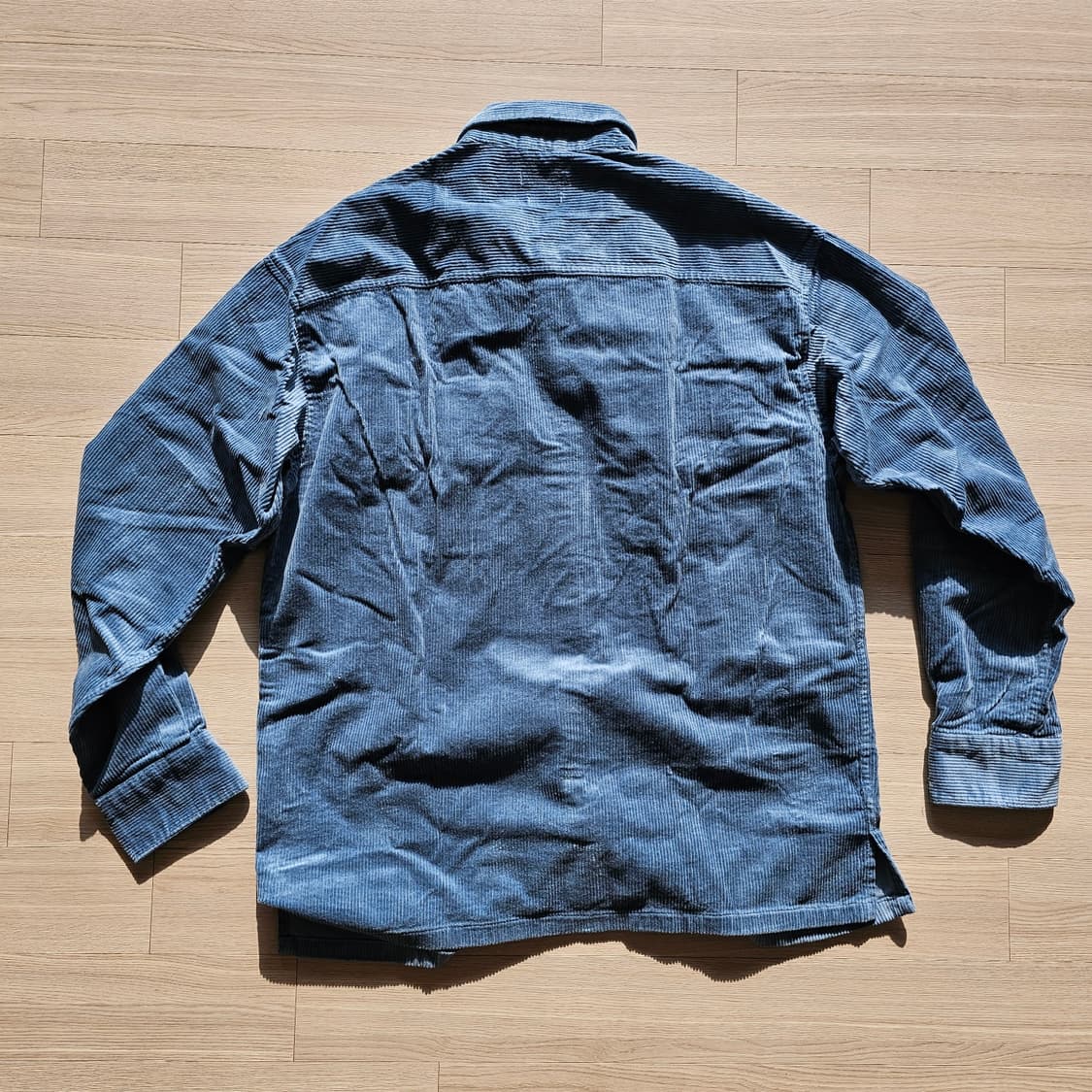 M 새제품) 체감 105 XL 스파오 골덴 남방 셔츠 자켓 그레이시블루 상품이미지2