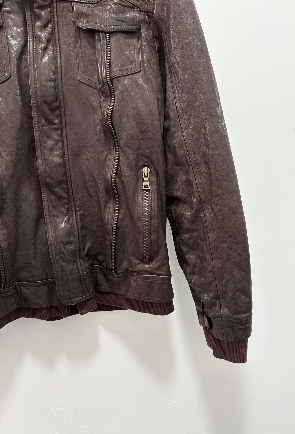 Italy sheepskin tanning gimmic high neck 상품이미지7