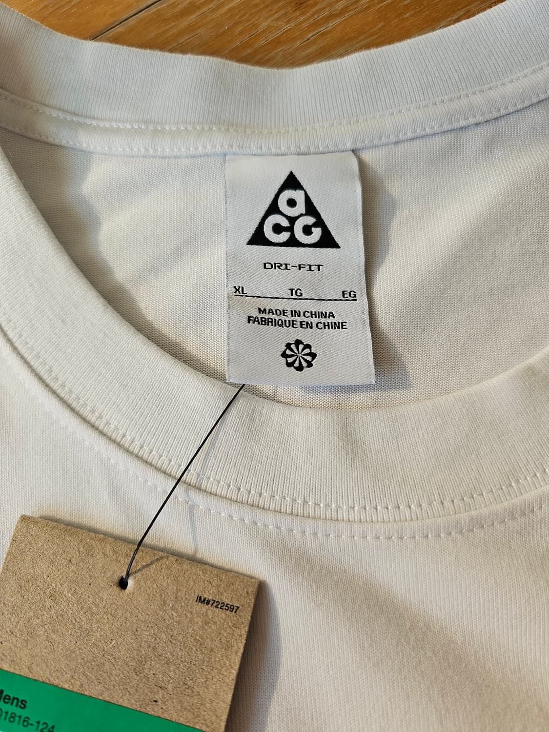 나이키 ACG 반팔 티셔츠 흰색티 105 새상품 택 조던  상품이미지7