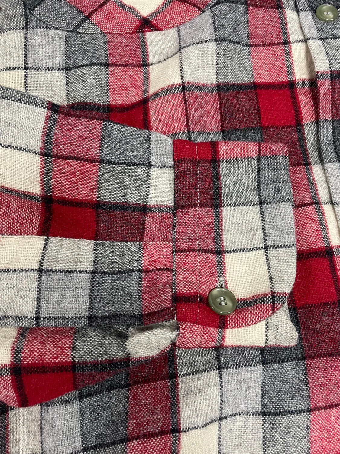 USA vtg 펜들턴 버진 울체크 셔츠 상품이미지6