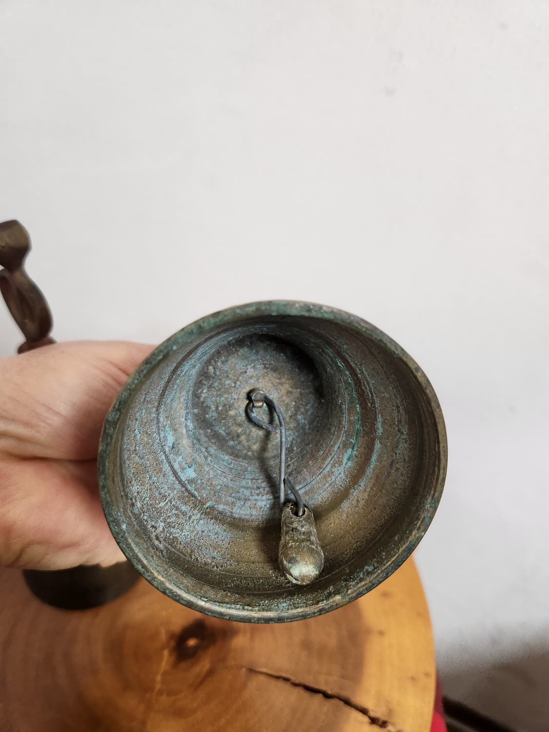 골동품 빈티지 황동 종 핸드벨 2개 상품이미지5