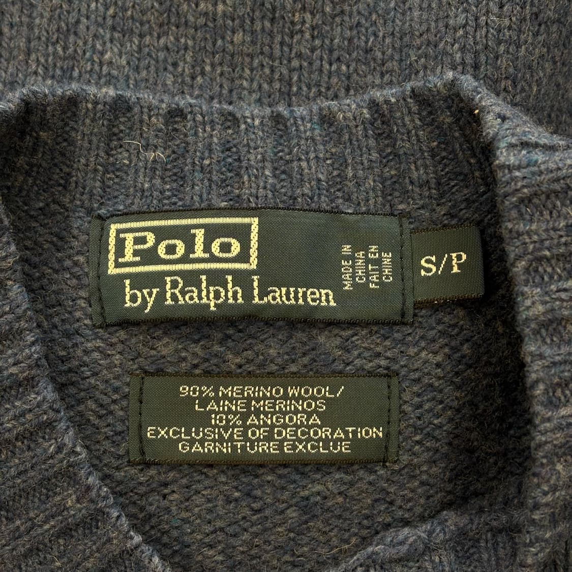 S 폴로랄프로렌 다크블루 코튼 니트 상품이미지4