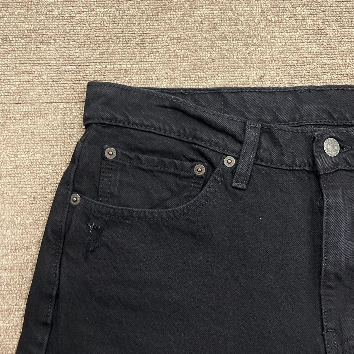 (32) Levi's 리바이스 511 블랙 데님 쇼츠 반바지 상품이미지5