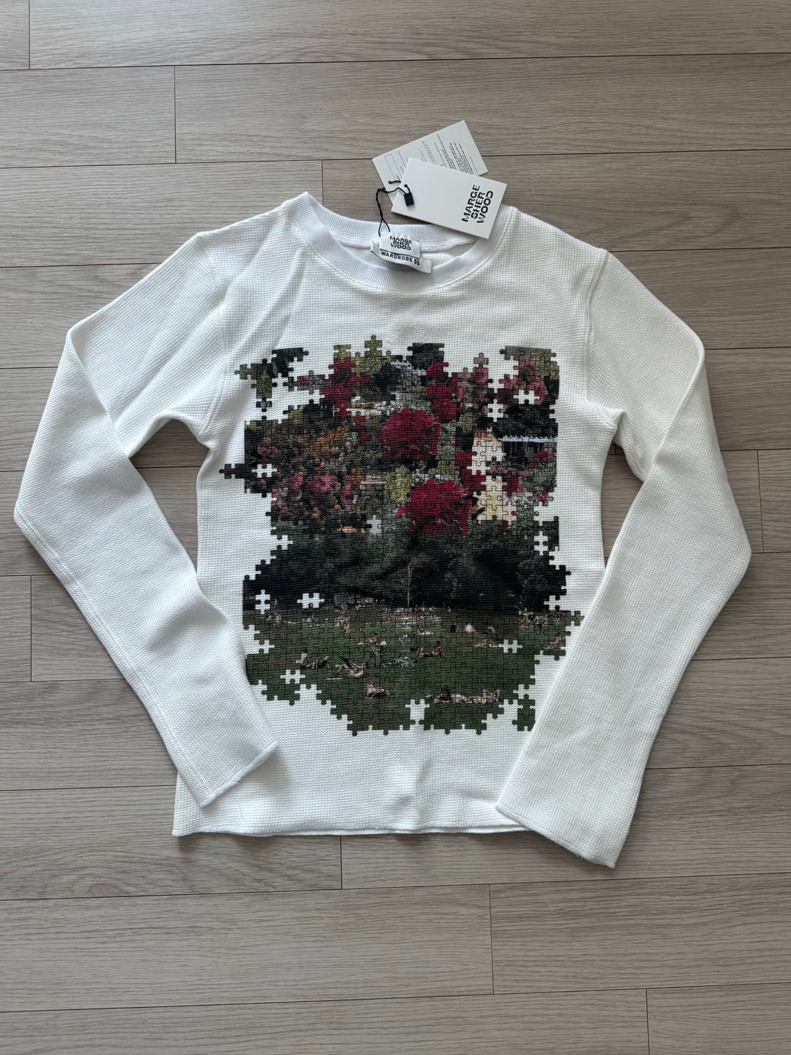 마지셔우드 와플 퍼즐 프린트 롱슬리브 상품이미지2