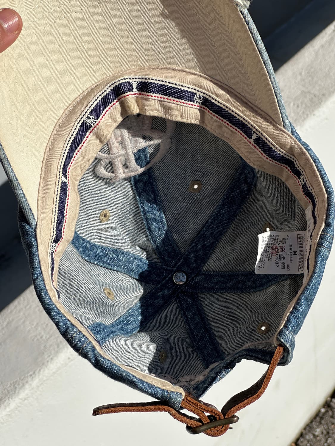 [F] 빈폴 빈티지 스타일 데님 볼캡 모자 상품이미지7