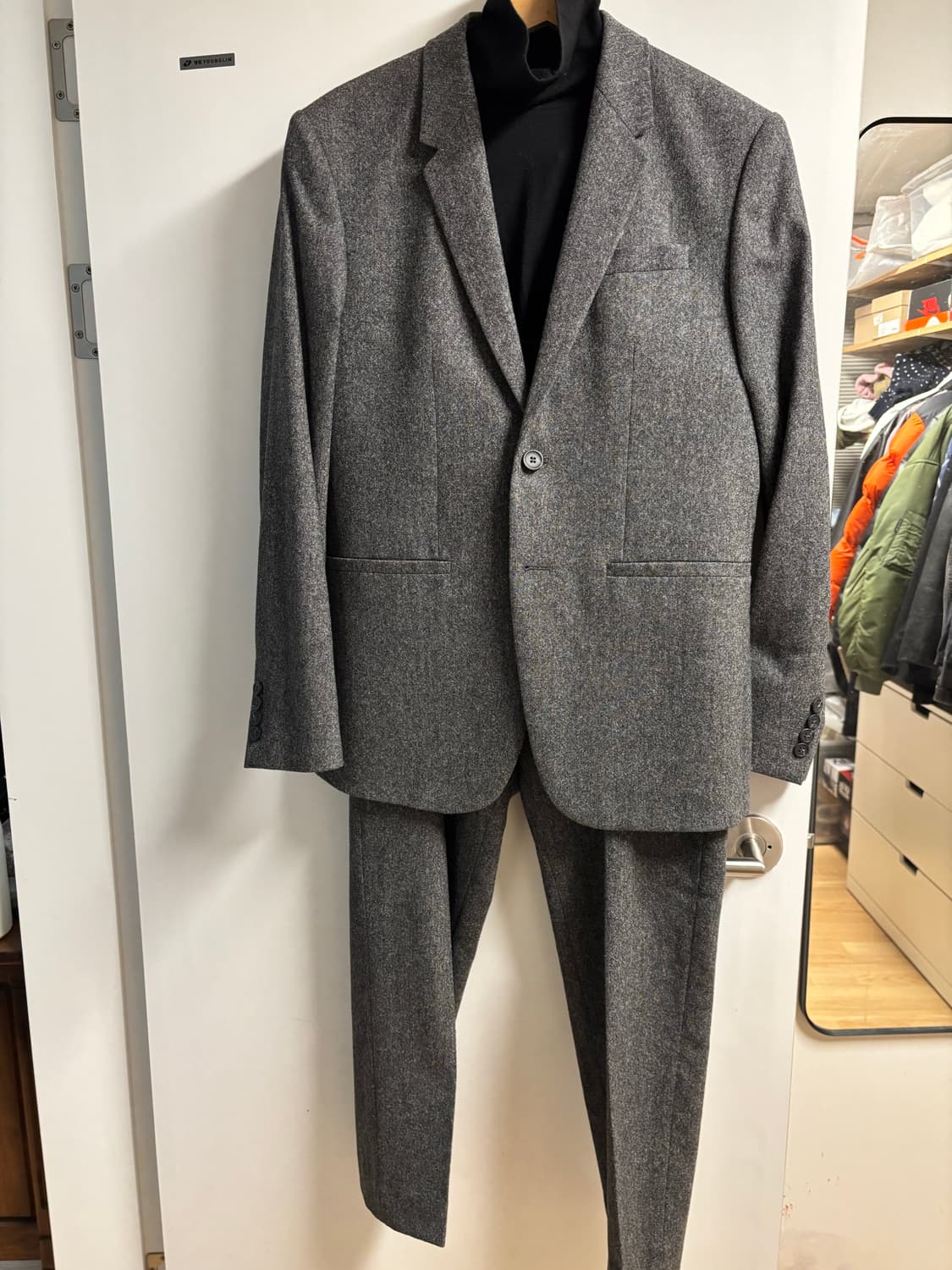 [S] 코스 메리노 울 롤넥 스웨터 블랙 상품이미지3