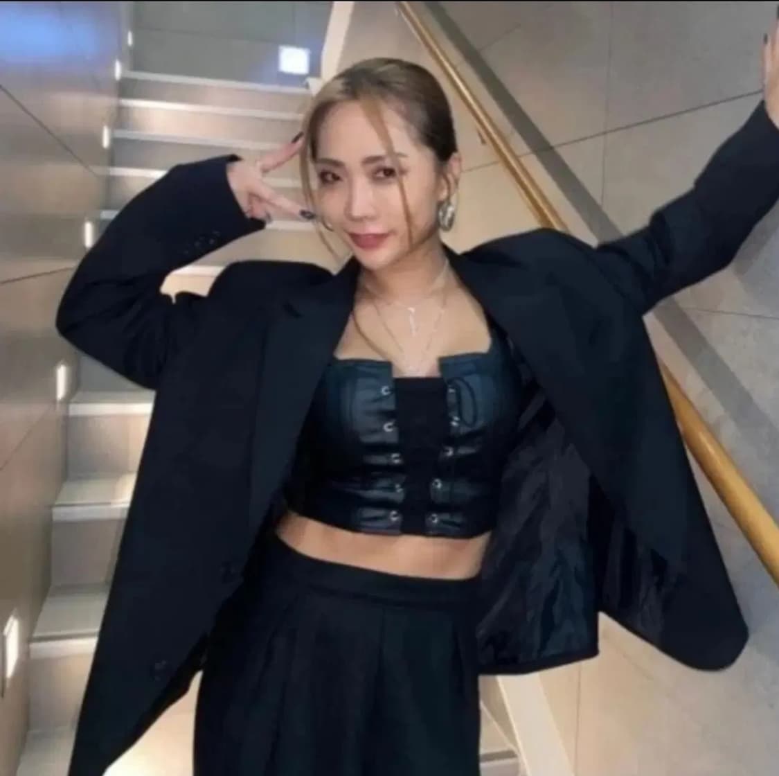 블랙 가죽 코르셋 뷔스티에 쓰리타임즈 플노팔 보헤미안서울 트리밍버드 상품이미지1