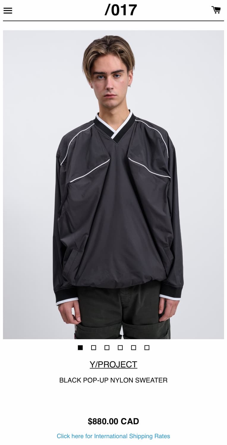 [s] 와이프로젝트 팝업 나일론 스웨터 블랙 상품이미지8