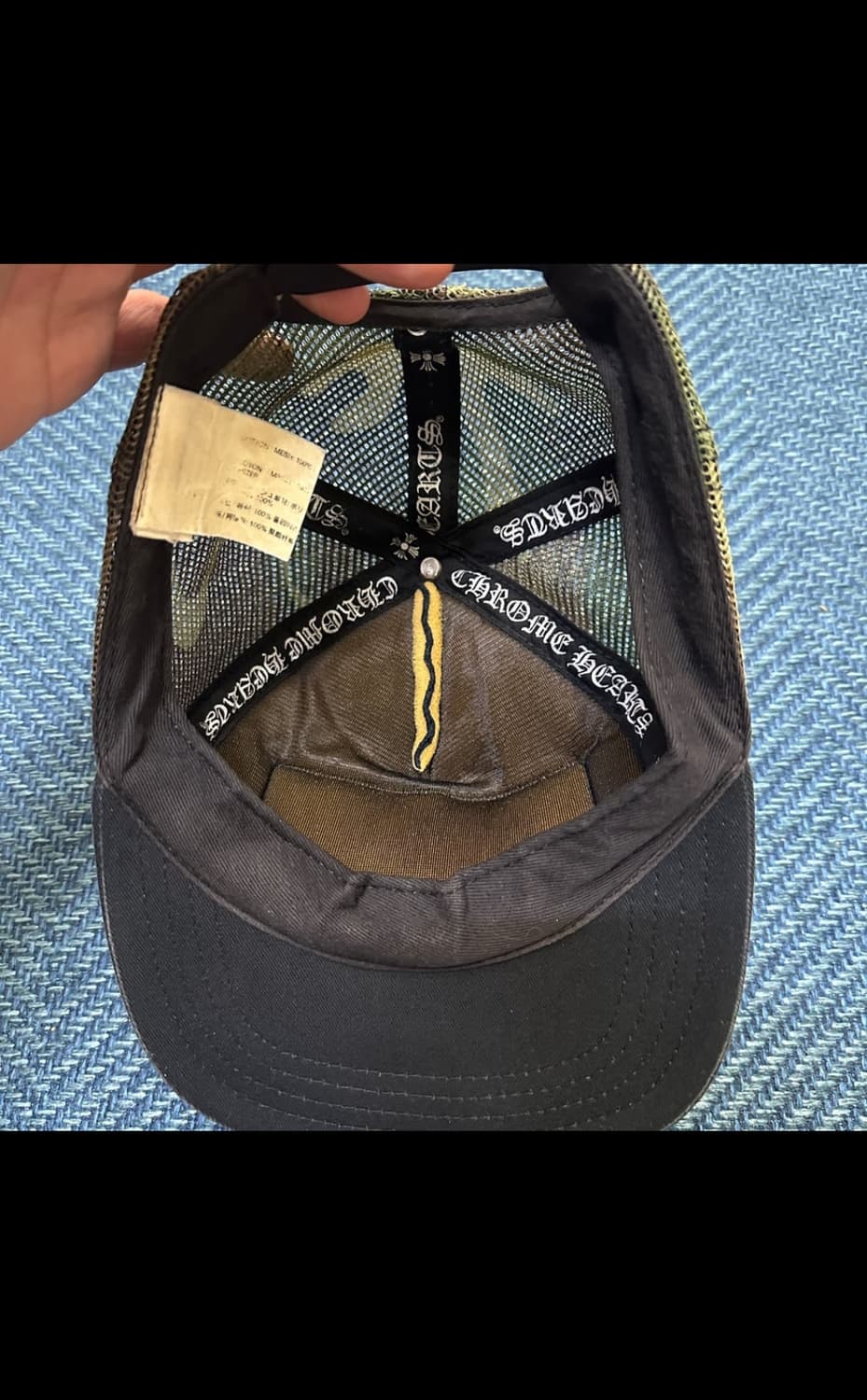 크롬하츠 블랙 CH 패치 메쉬캡 상품이미지3