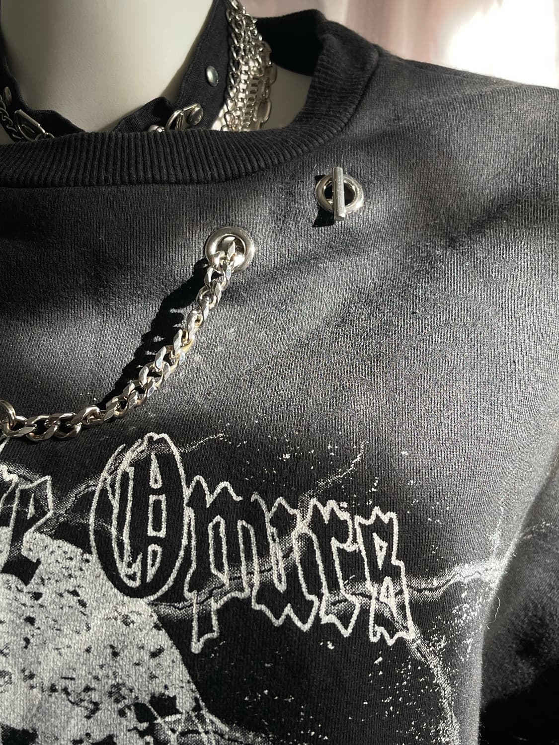 펑크 체인 맨투맨 상품이미지2