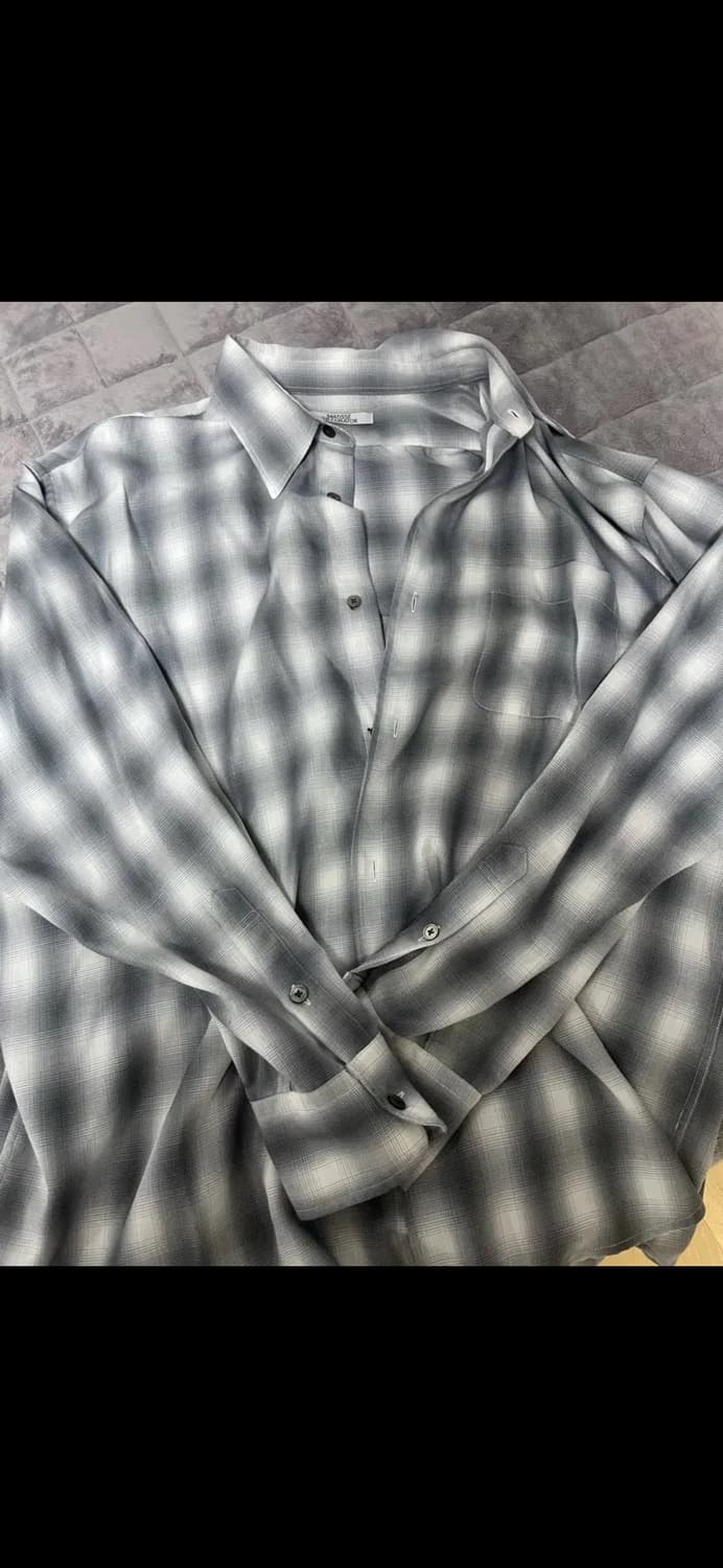 마티스더큐레이터 1PK 옴브레 셔츠 블랙 2사이즈 상품이미지2