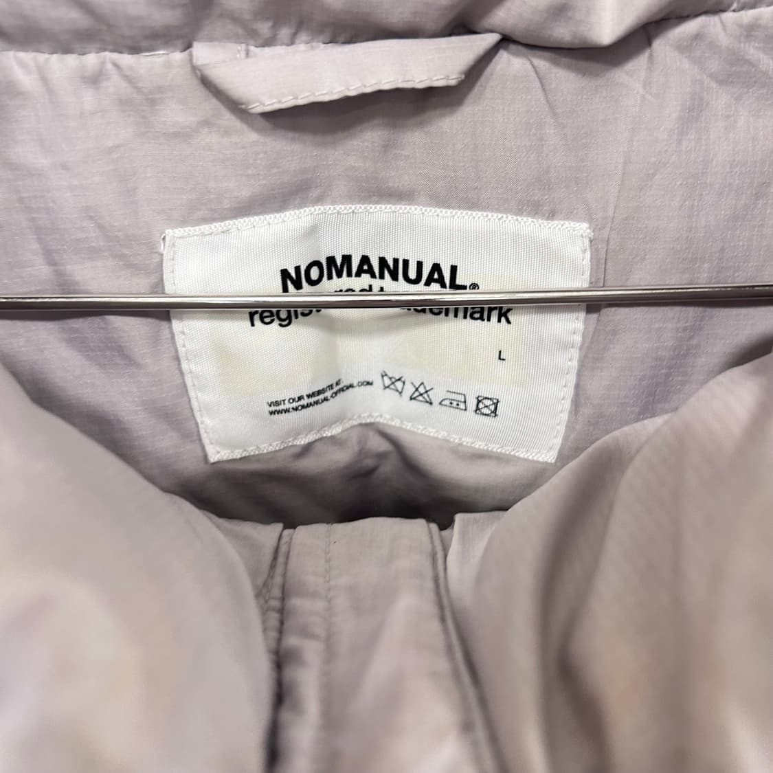 노매뉴얼 덕다운 스몰로고 숏 푸퍼 패딩 상품이미지3