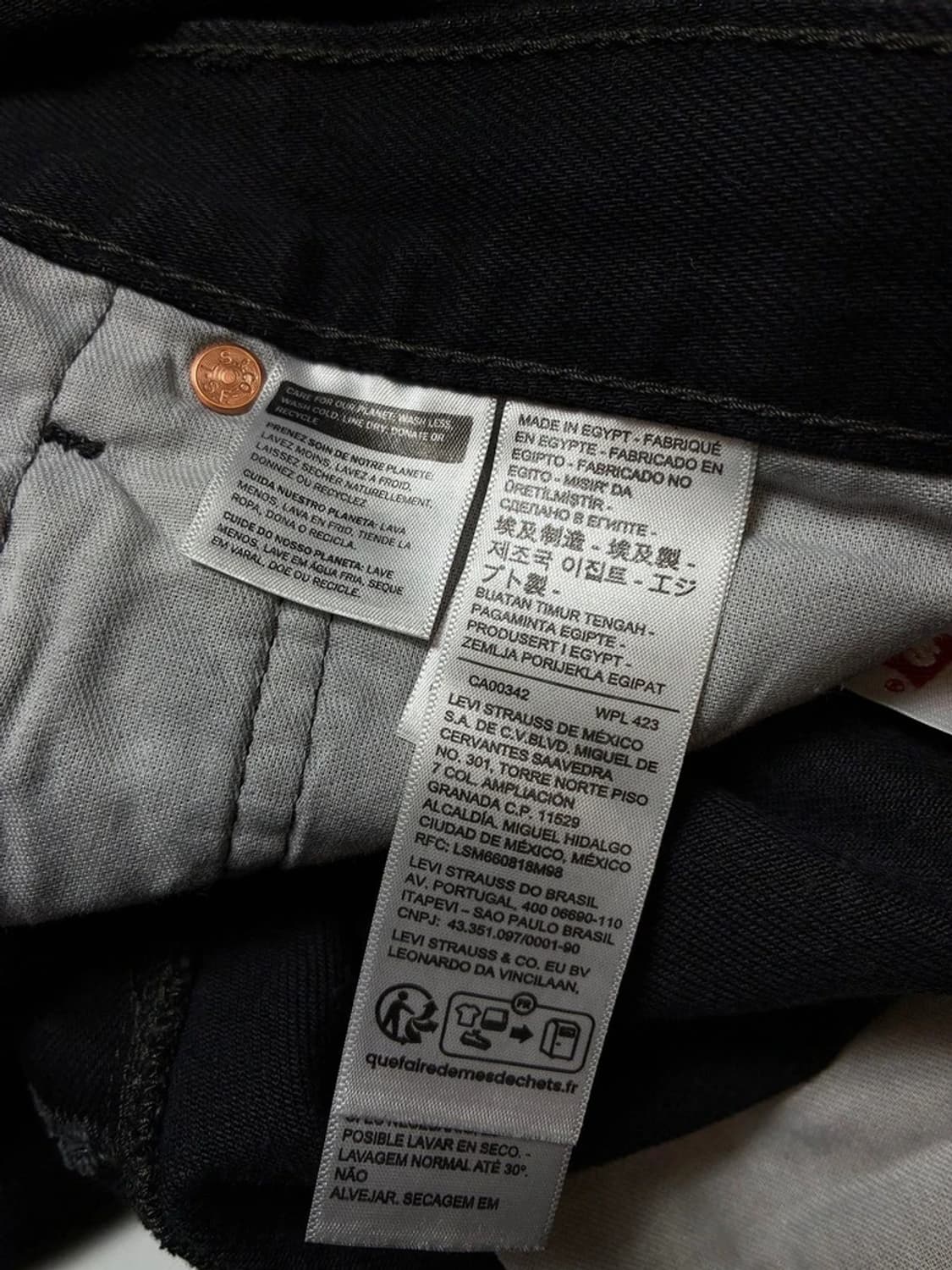 리바이스 00's 501 스트레이트 진청 데님 팬츠 PN8295 상품이미지8