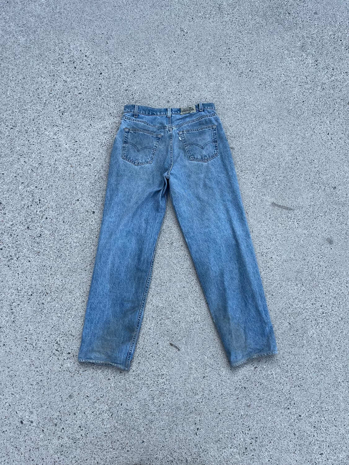 90s USA made Levi's 연청 루즈핏 실버탭  상품이미지6