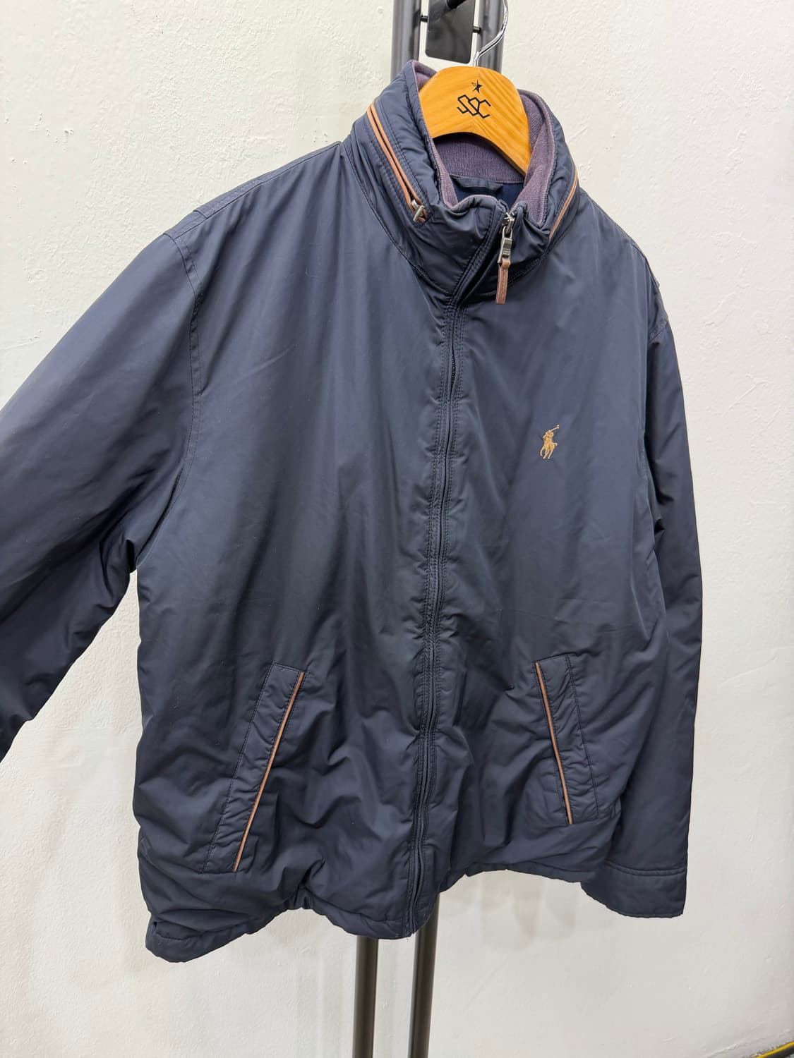 정품) 폴로랄프로렌 네이비 바람막이 자켓 S 상품이미지2