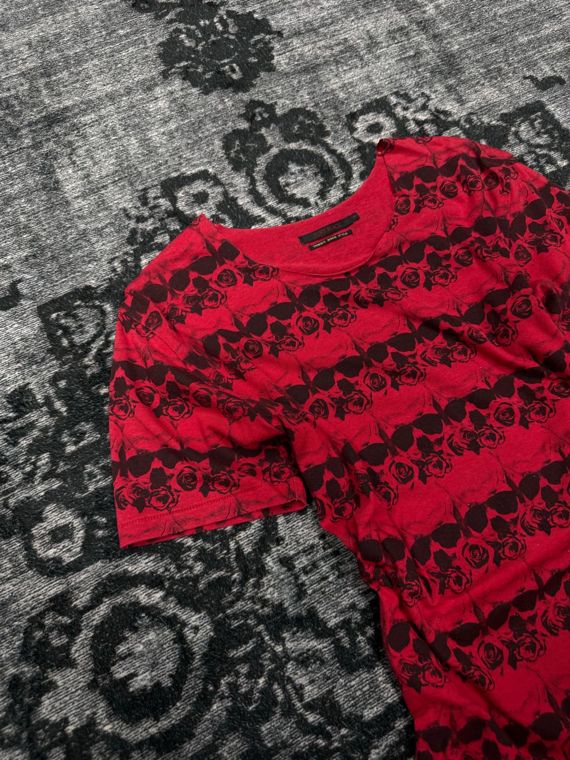 Jury black bloody rose & skull t shirts 상품이미지2