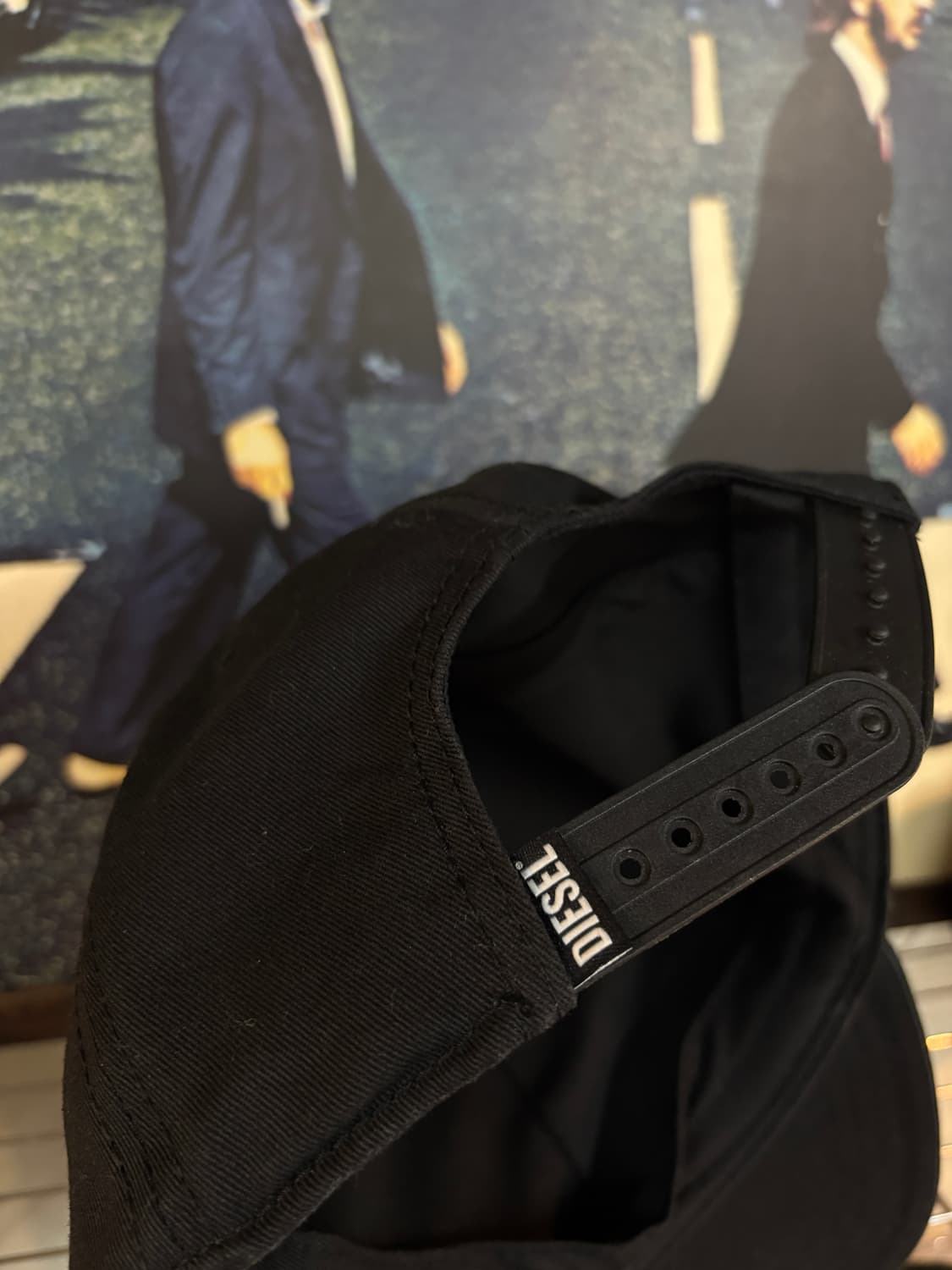 DIESEL 디젤 블랙 로고 볼캡 상품이미지3