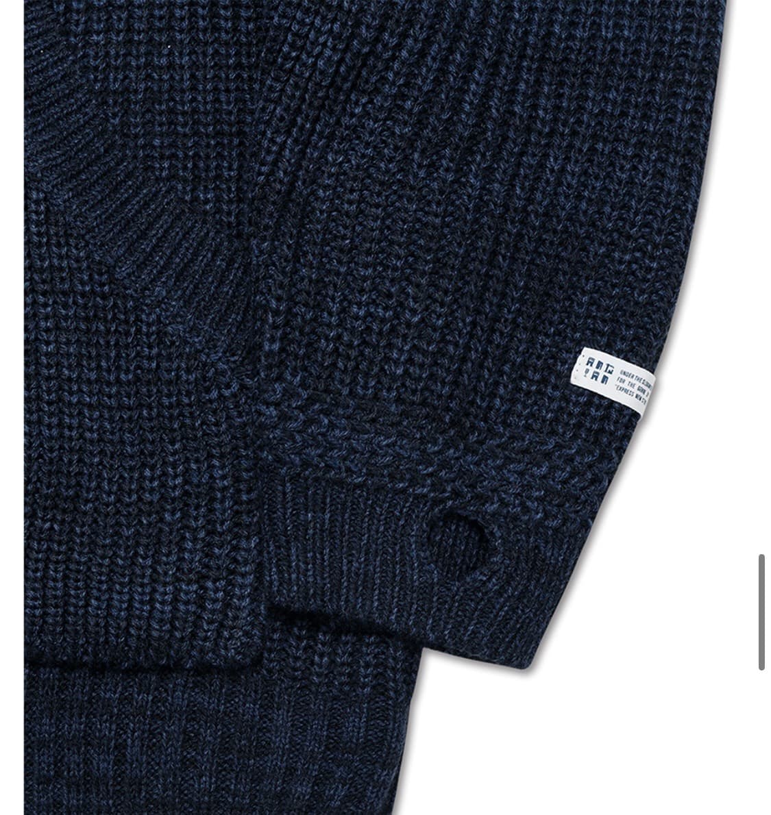 Flow Knit Hoodie Zip up - Navy   상품이미지2