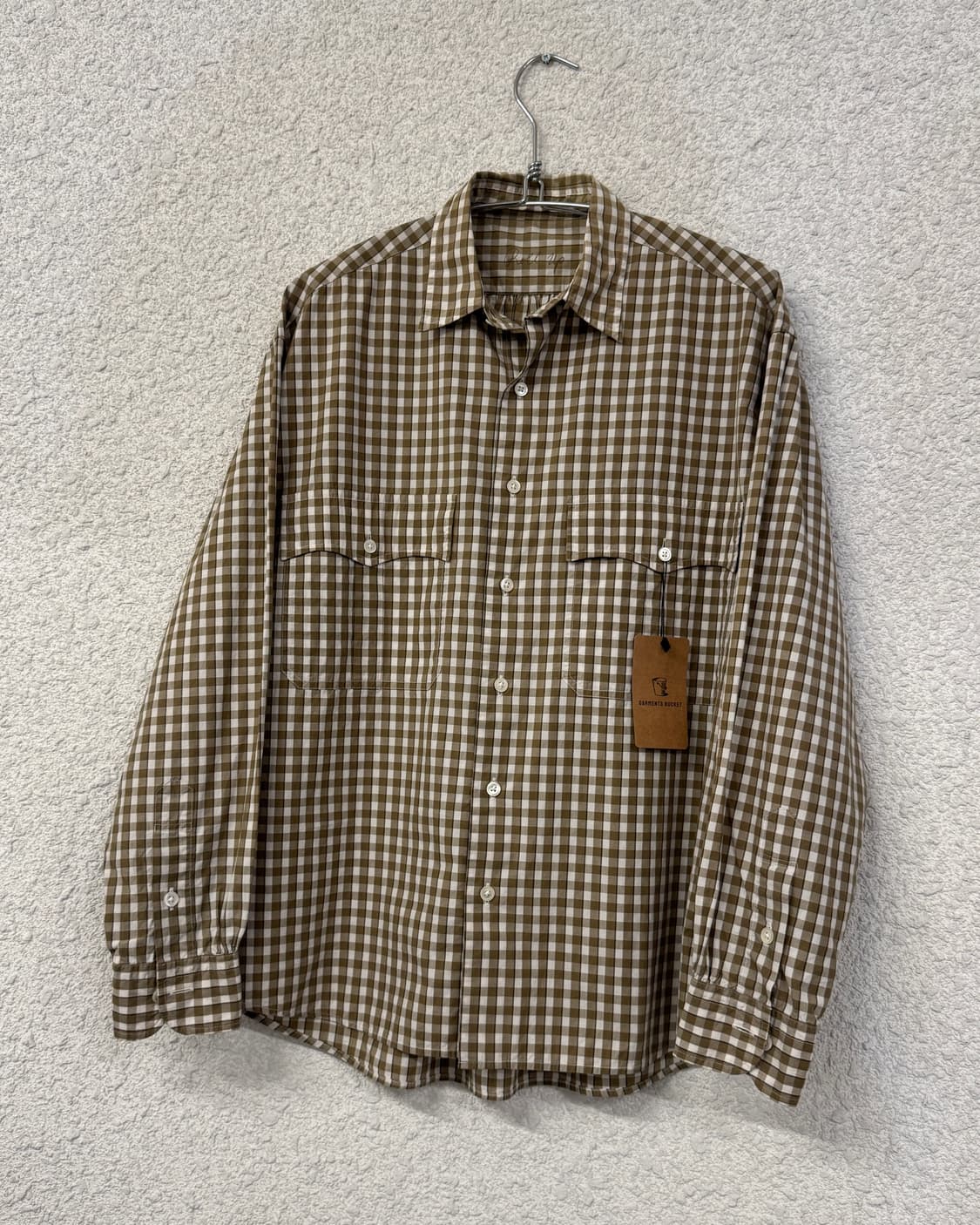 포터클래식 롤업 깅엄 체크 셔츠 상품이미지1