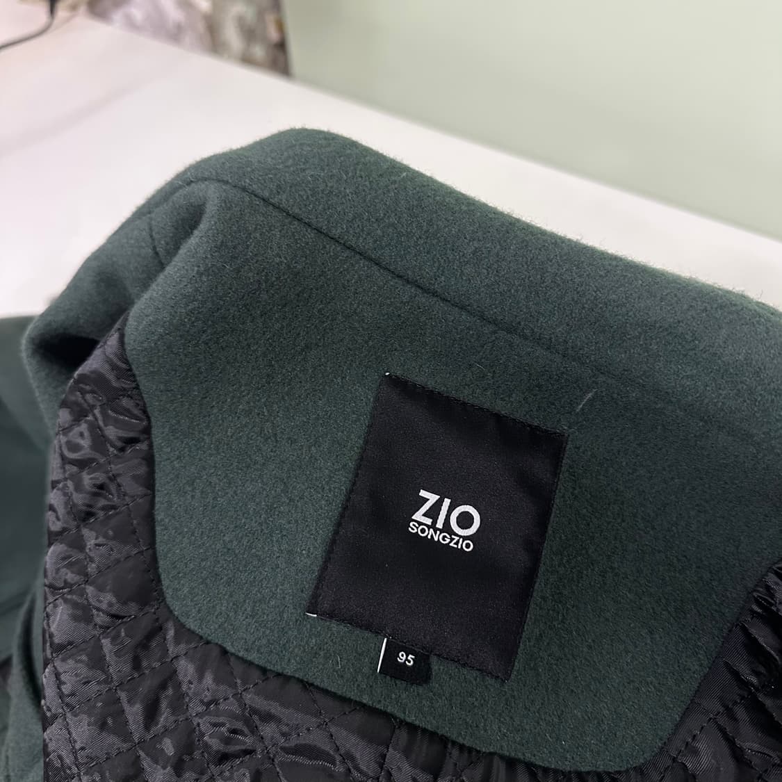 95 지오송지오 청록 더플 후드코트 상품이미지4