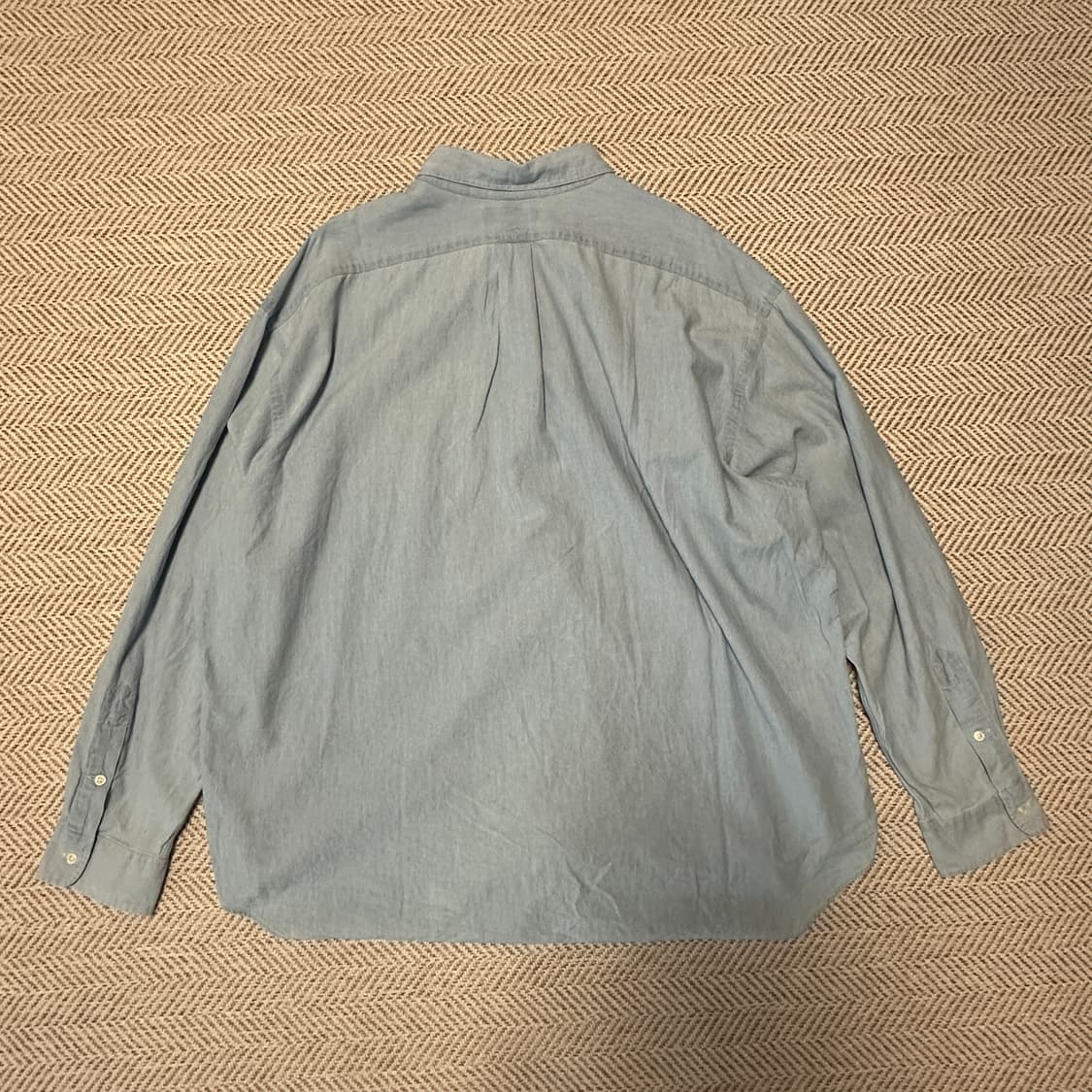 POLO RALPH LAUREN big shirt cotton blue 상품이미지2