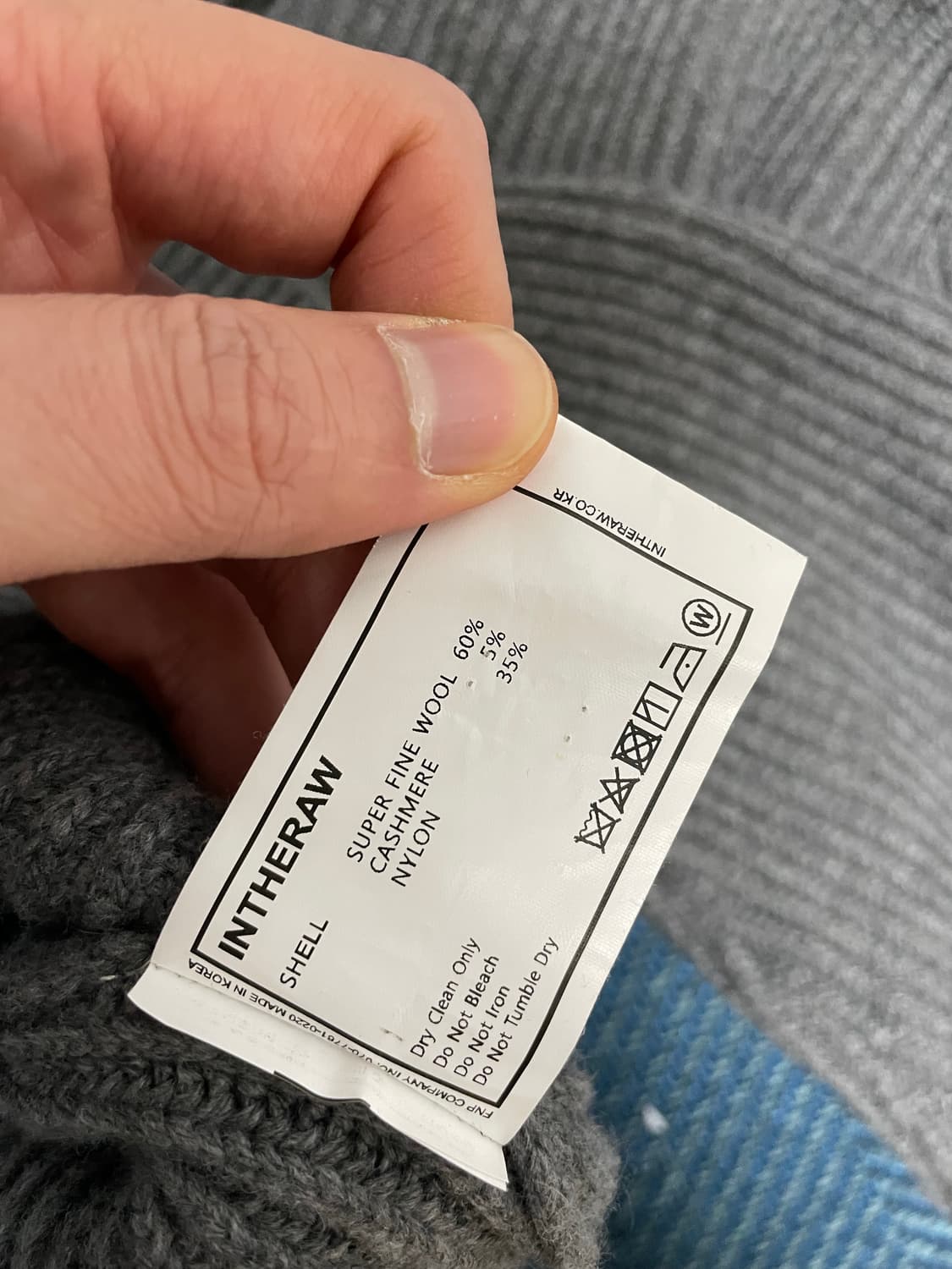 인더로우 하프집업 니트 그레이 멜란지 3사이즈 상품이미지7