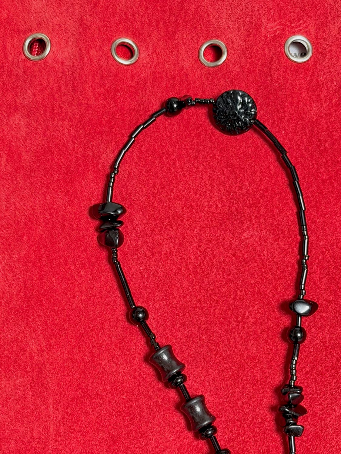 [rrrocnoc] yeon 블랙 비즈목걸이 상품이미지1