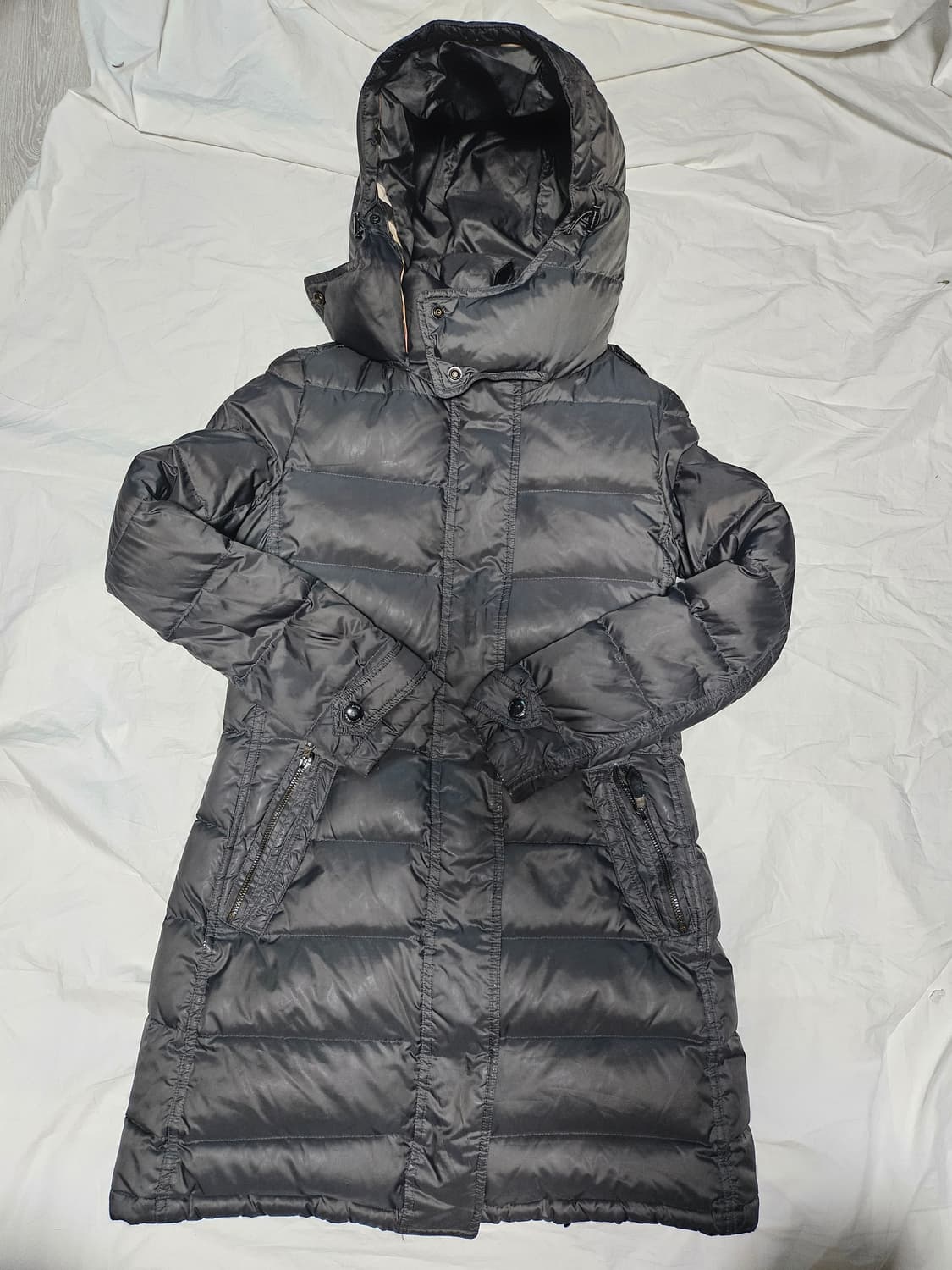 버버리 여성 구스다운 롱 패딩 M 상품이미지1